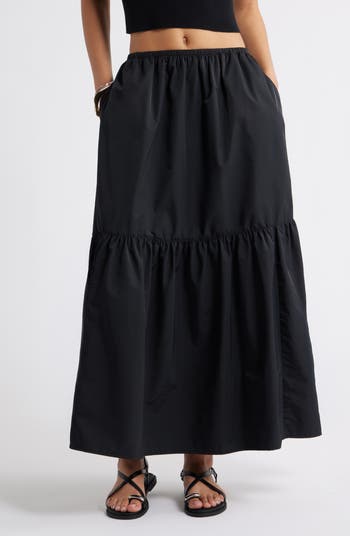 Tiered Maxi Skirt
