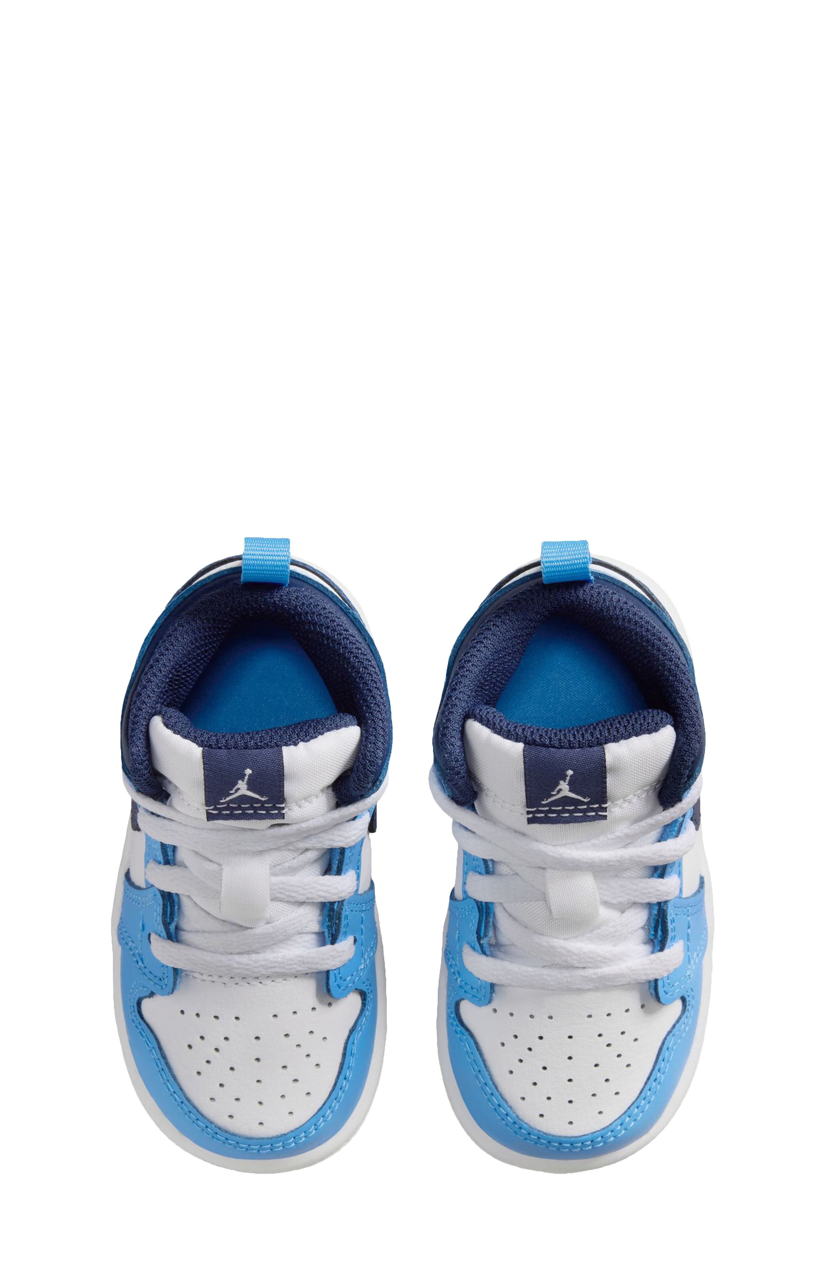 Kids' Air Jordan 1 Mid Sneaker, Alternate, color, MIDNIGHT NAVY/ BLUE/ WHITE