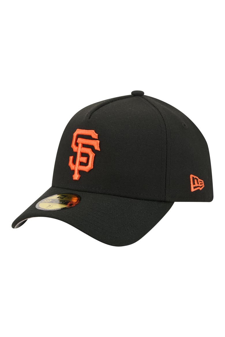 Men's New Era  Black San Francisco Giants A-Frame 59FORTY Fitted Hat, Main, color, Black