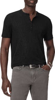 John Varvatos Egon Texture Knit Short Sleeve Henley