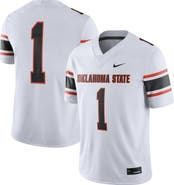Nike Men's Nike #1 White Oklahoma State Cowboys Game Jersey