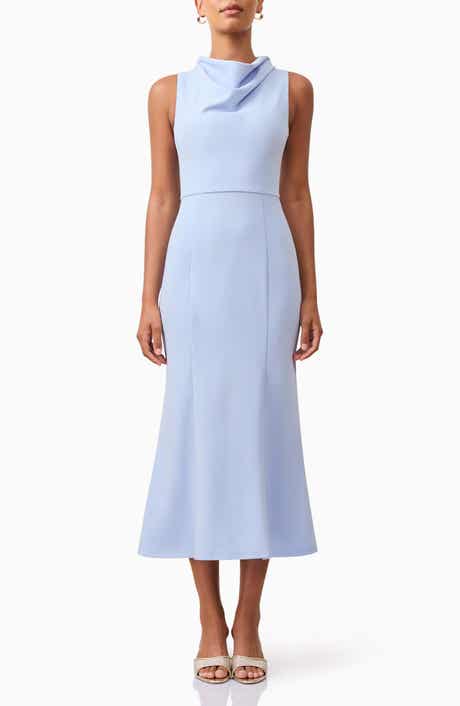 Elliatt Jamie Cowl Neck Cocktail Midi Dress