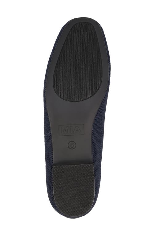 Mia Raisa Stretch Knit Flat In Navy