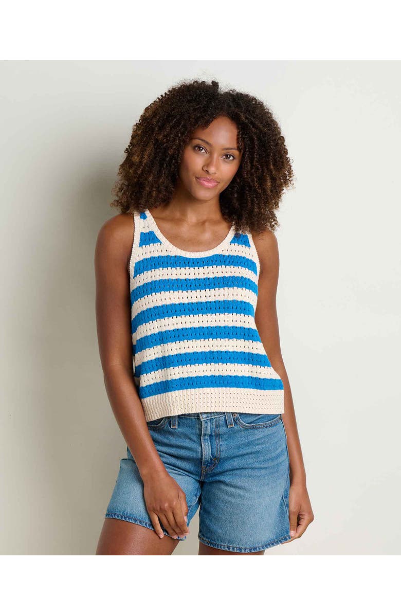 Toad & Co Bianca Pointelle Tank, Main, color, Salt Pattern