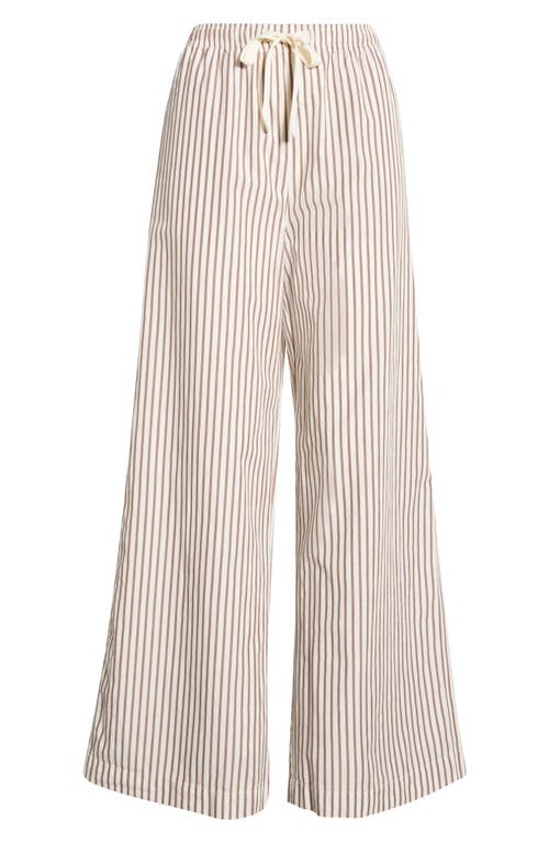 Nordstrom Cotton Poplin Pajama Pants In Neutral