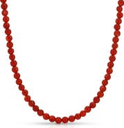 KOZAKH Carnelian Beaded Necklace, 4mm