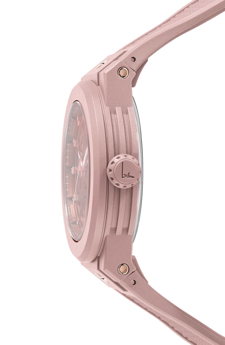 FERRAGAMO F-80 Skeleton Ecoceramic Watch, 41mm, Alternate, color,