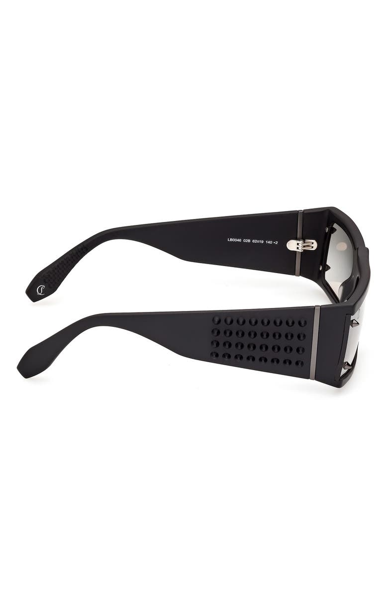 Christian Louboutin 62mm Oversize Rectangular Sunglasses, Alternate, color,