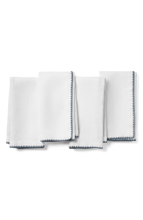 Olivos Set of 4 Organic Linen Napkins