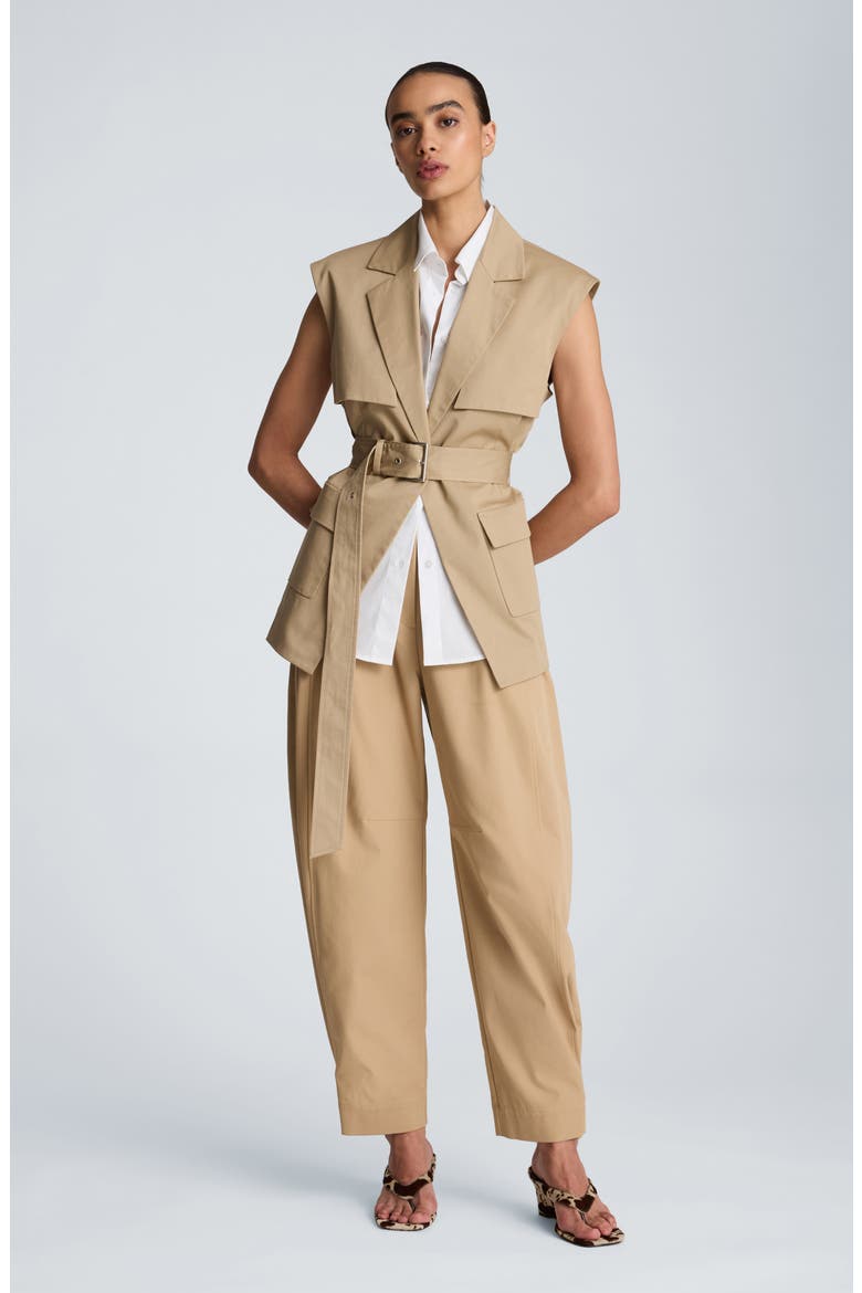 High Waist Barrel Leg Pants, Alternate, color, FARRO