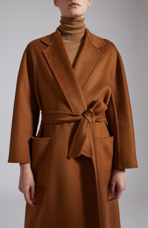 Max Mara Ludmilla Double Face Cashmere Coat In Brown