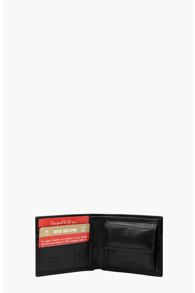 Gentleman Bifold Leather Wallet 583, Alternate, color, Black
