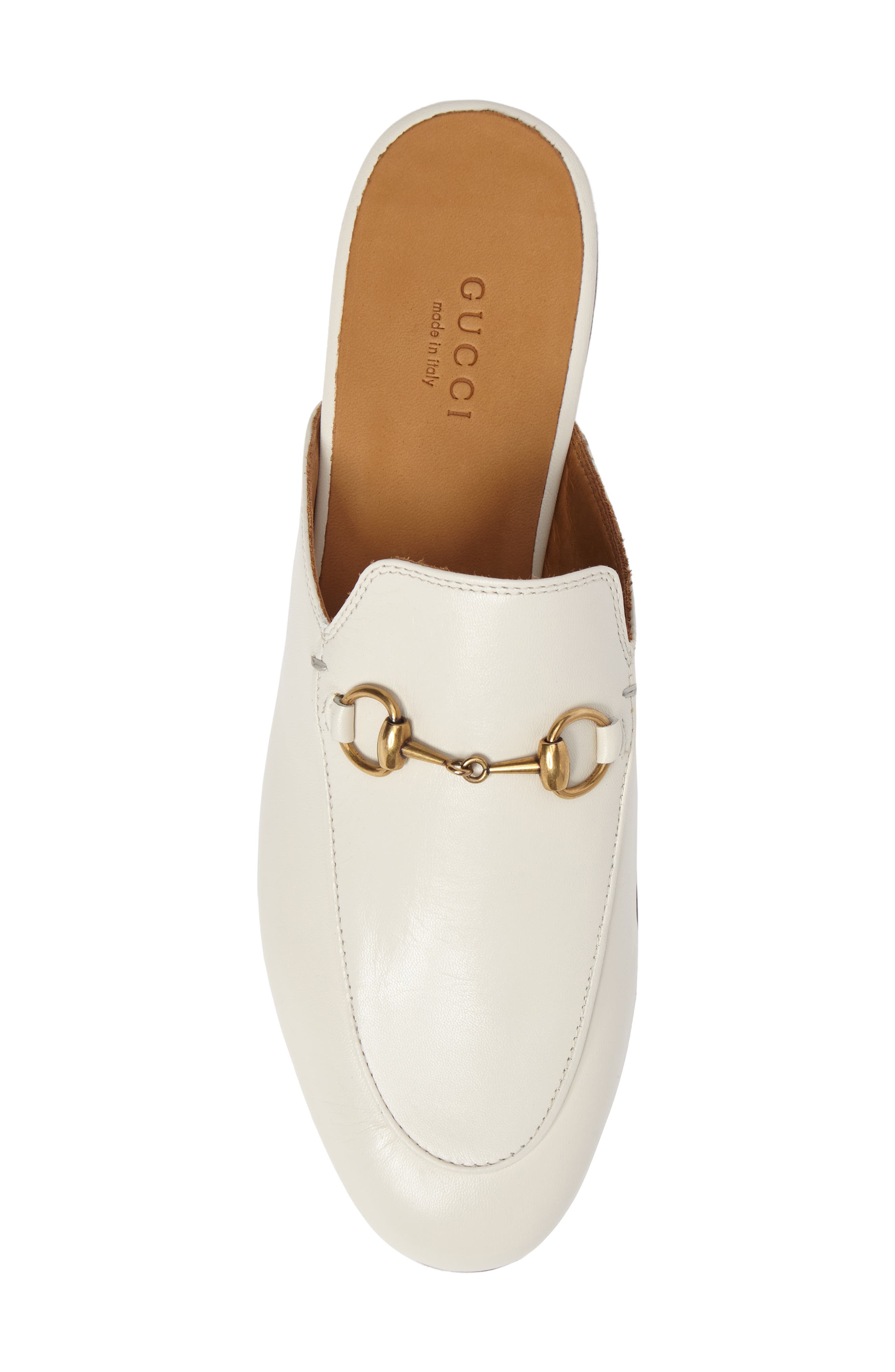 Princetown Loafer Mule, Alternate, color, WHITE LEATHER