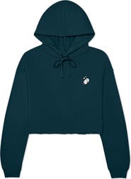 Dalix Heartly Ghost Cropped Hoodie