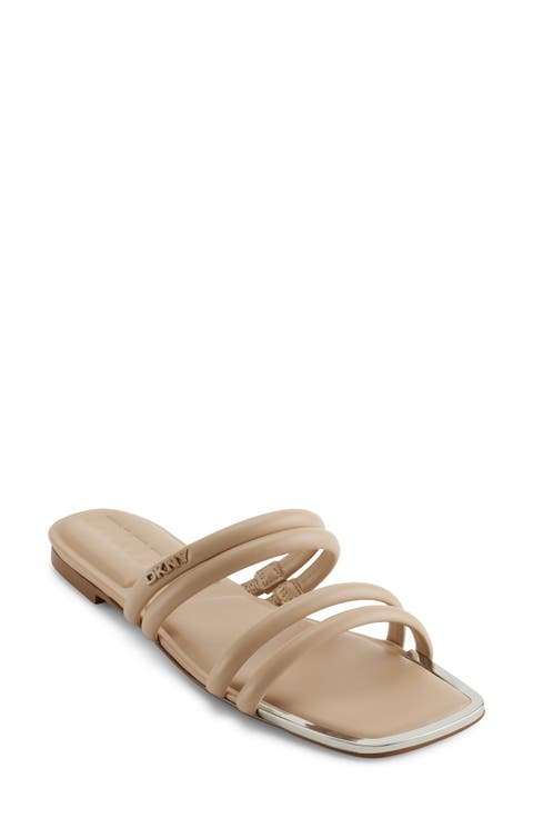 Square Toe Slide Sandal (Women)