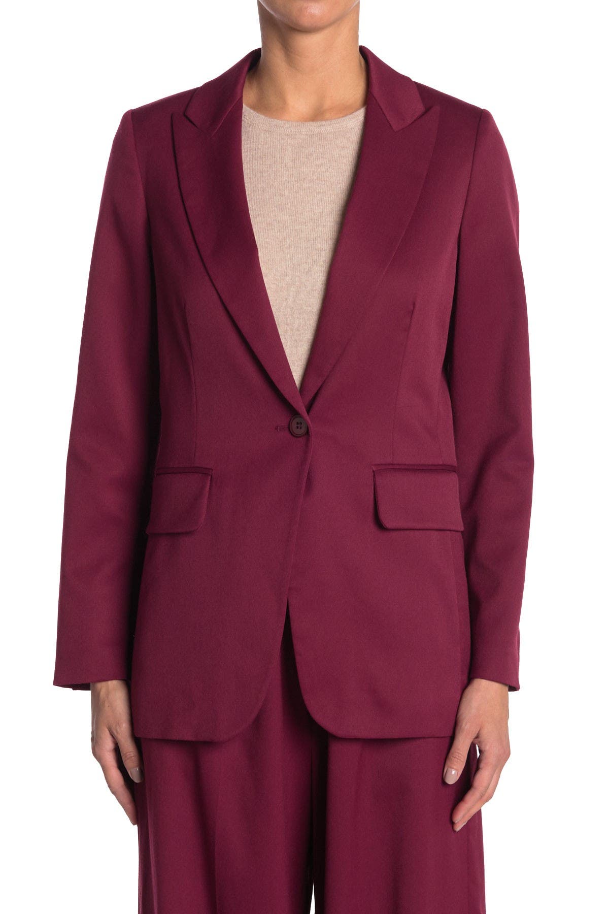 Maison Margiela Peak Lapel Blazer & Pleated Slip Lining (Women ...