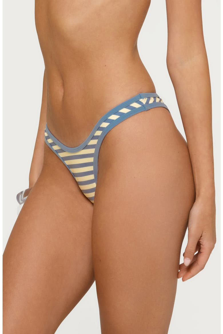Jayla Stripe Bikini Bottoms, Alternate, color, BLUE