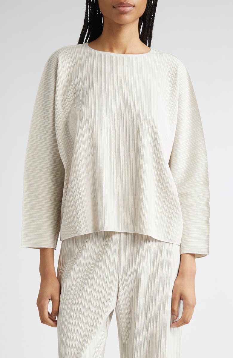 Pleats Please Issey Miyake A-POC Pleated Top, Main, color, 