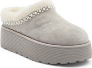 Stuart Weitzman Nellie Genuine Shearling Platform Clog