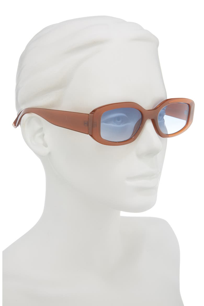 Oval Sunglasses, Alternate, color, BLUE- TORT
