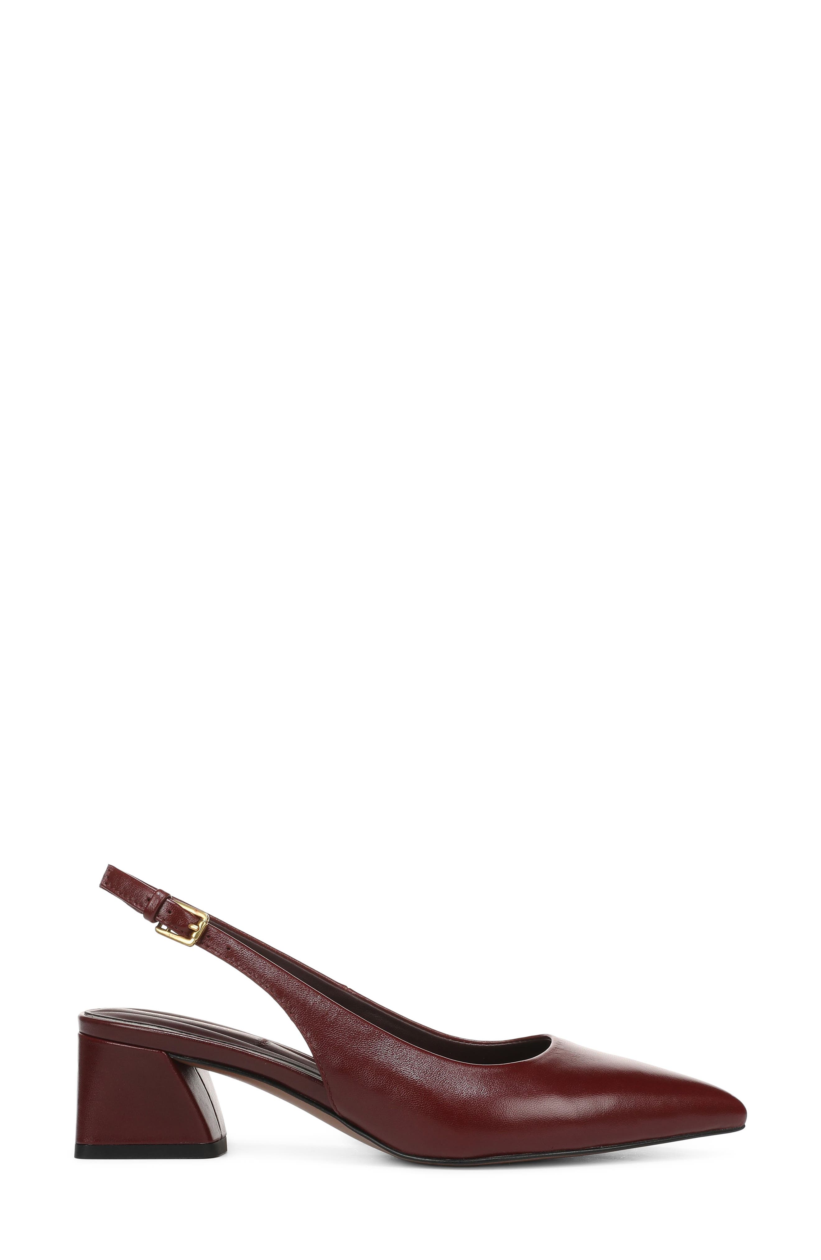 Racer Leather Slingback Pump, Alternate, color, RED LEATHER