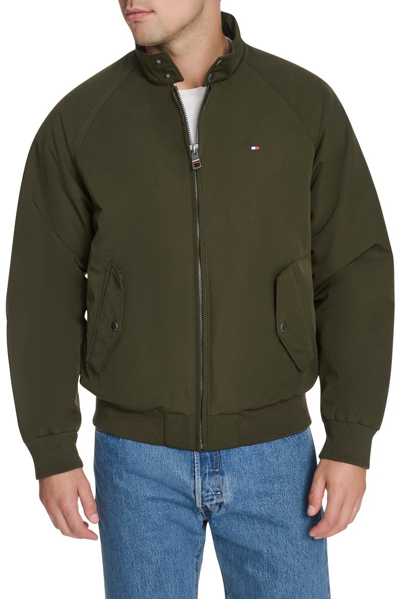 Highland Bomber Jacket, Main, color, OLIVE