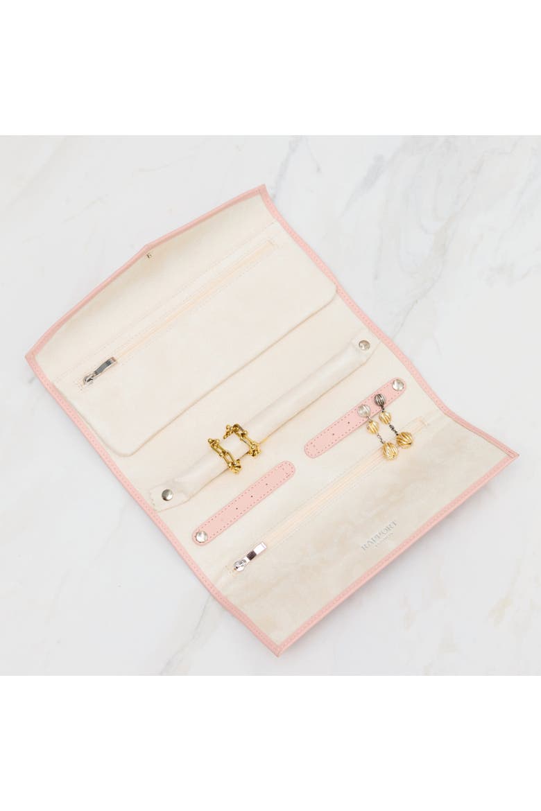 Victoria Jewelry Roll, Alternate, color, Rose