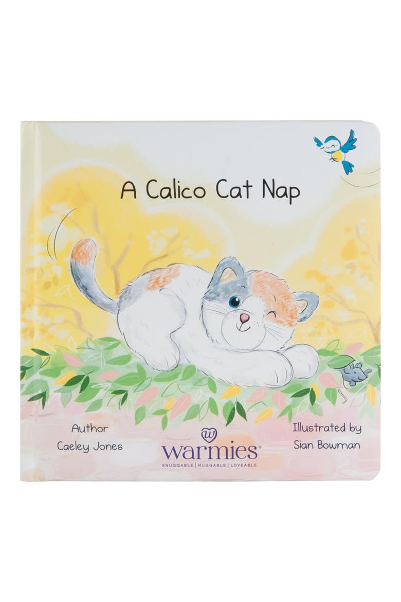 Warmies® Microwavable Plush 13" Calico Cat and "A Calico Cat Nap" Board Book, Alternate, color, Multicolored