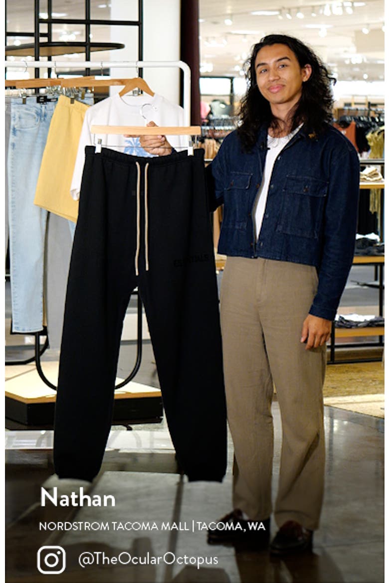 Relaxed Cotton Blend Drawstring Sweatpants video