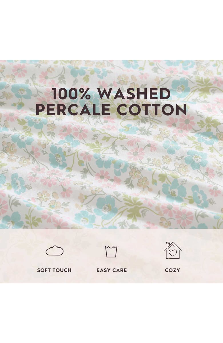 Laura Ashley Jaynie 6-Piece Sheet Set, Alternate, color, Pastel Blue