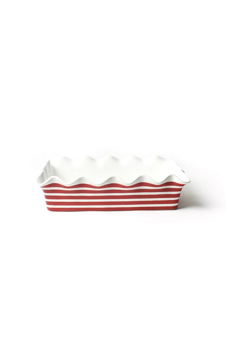 Red Stripe 14 Ruffle Casserole, Alternate, color, Red