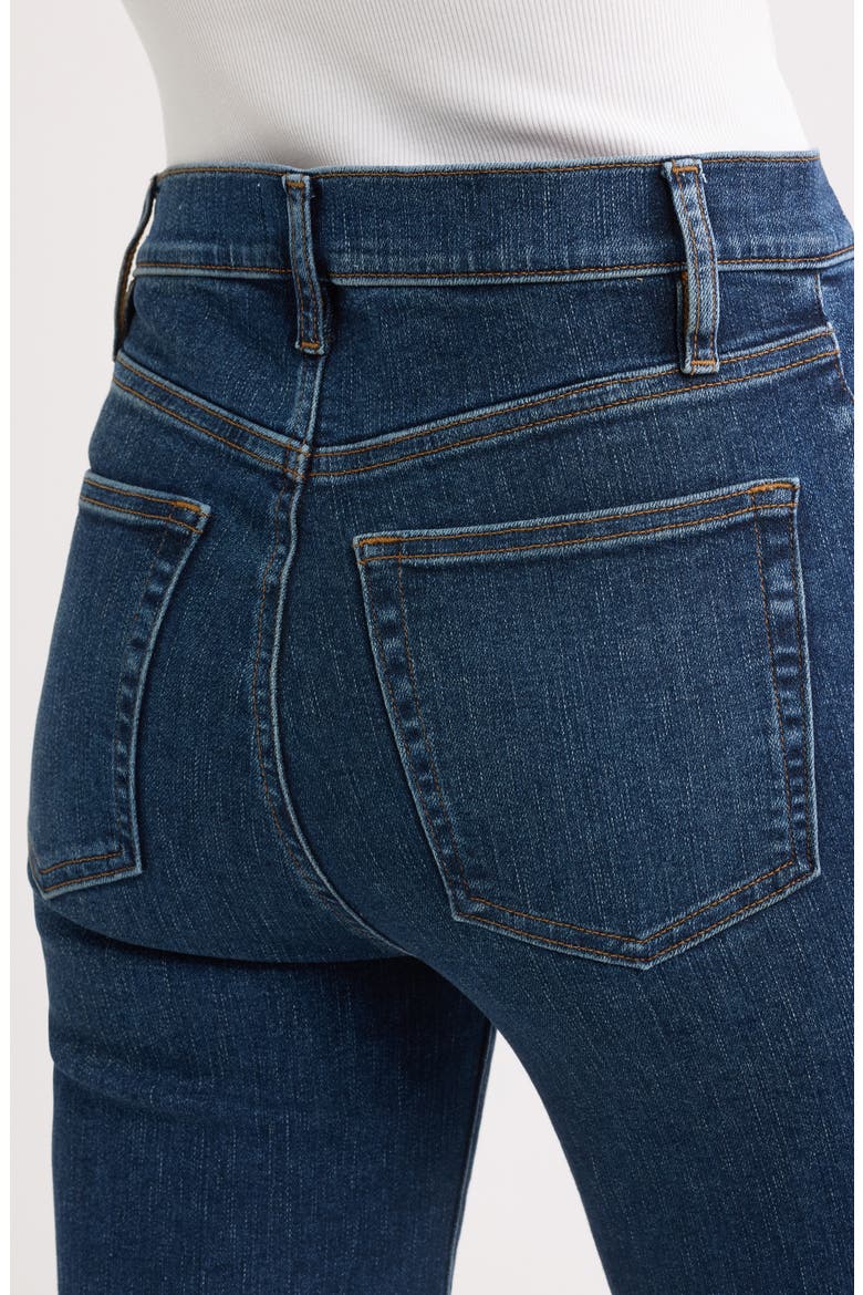 Le Sleek Raw Fray High Waist Straight Leg Jeans, Alternate, color, SHOWDOWN RAW FRAY