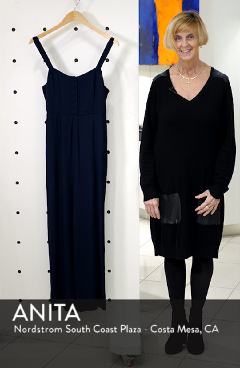 Button Front Wide Leg Jumpsuit, sales video thumbnail