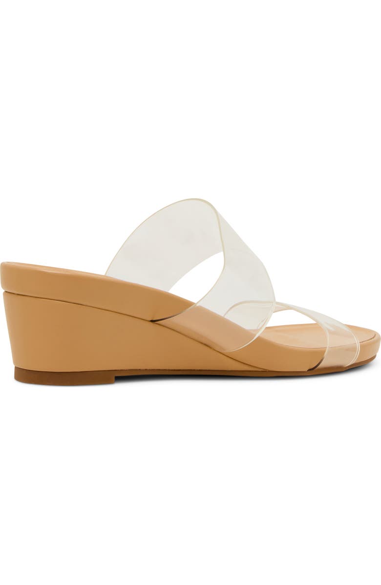 Anne Klein Kapricorn Wedge Sandal, Alternate, color, Clear