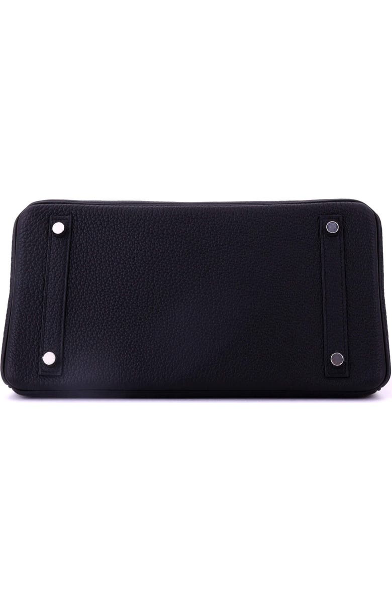 Pre-Owned Hermes Birkin Handbag Black Togo with Brushed Palladium Hardware 30, Alternate, color, Noir