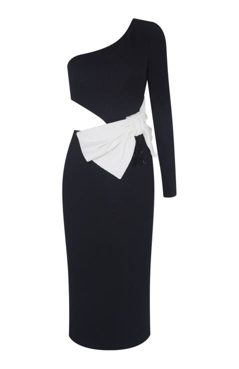 Grace Knit One Shoulder Midi Dress
