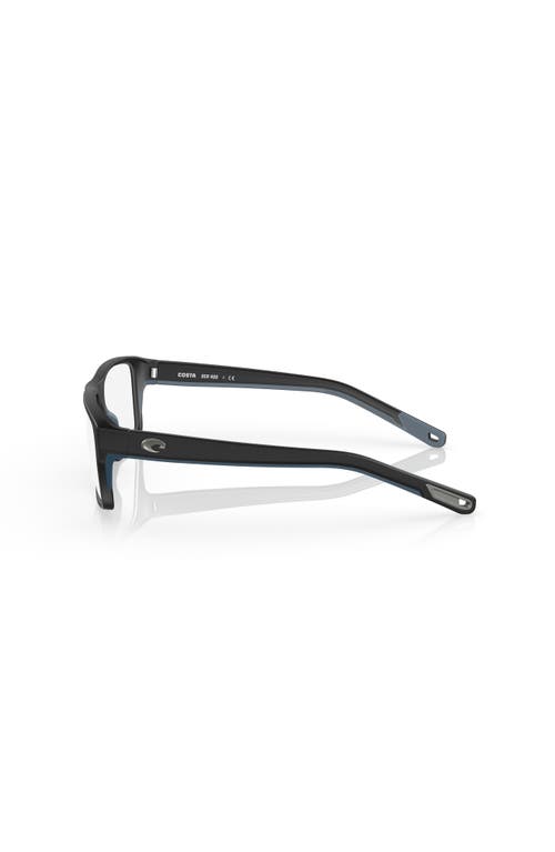 Costa 57mm Rectangle Optical Glasses In Black
