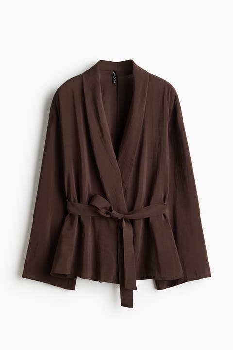 Oversized Tie-belt Blazer