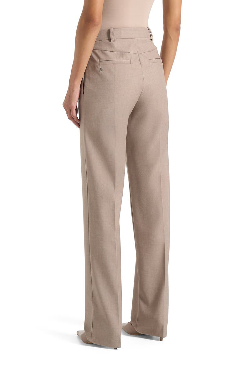Nina Cigarette Fit Tailored Trousers, Alternate, color, Mushroom