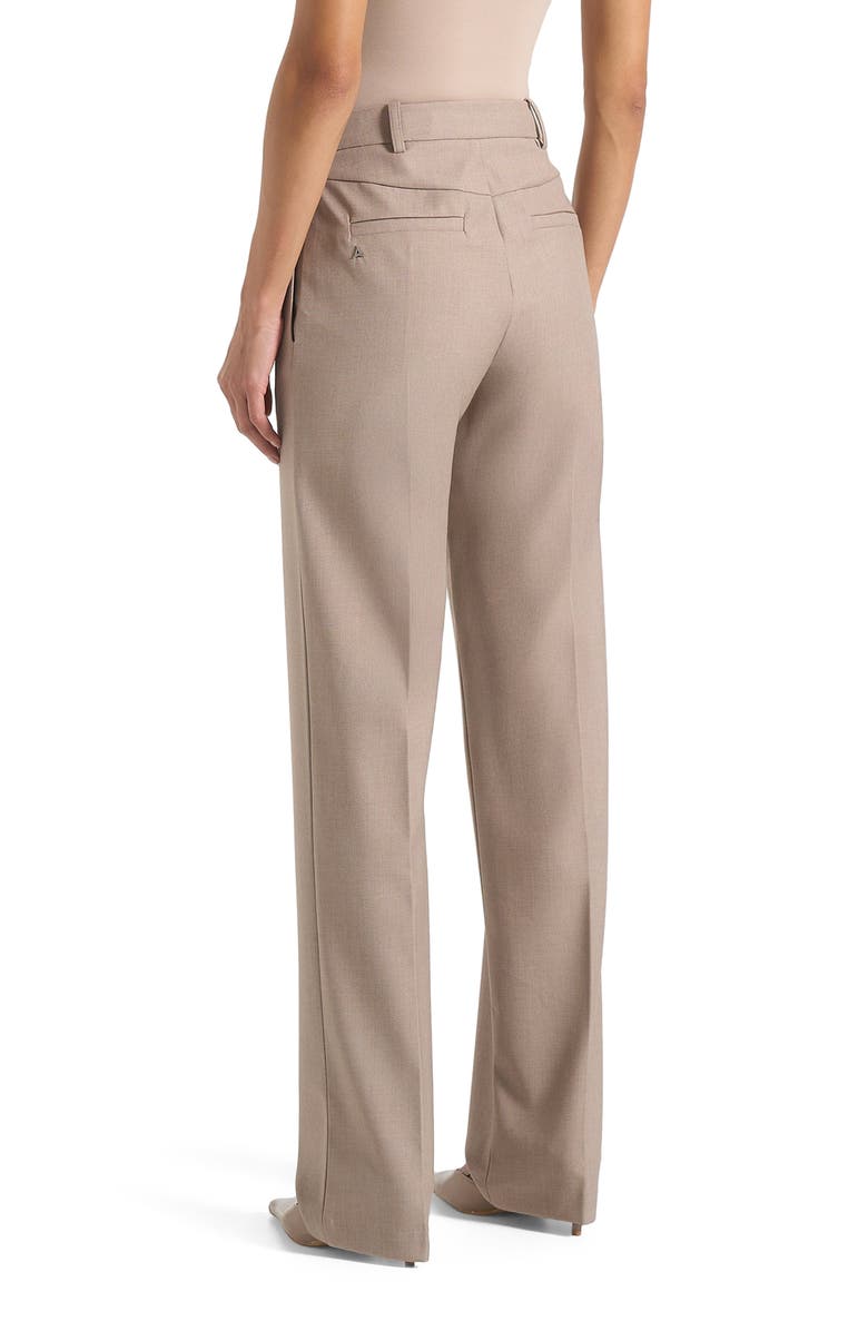 Manière De Voir Nina Cigarette Fit Tailored Trousers, Alternate, color, Mushroom