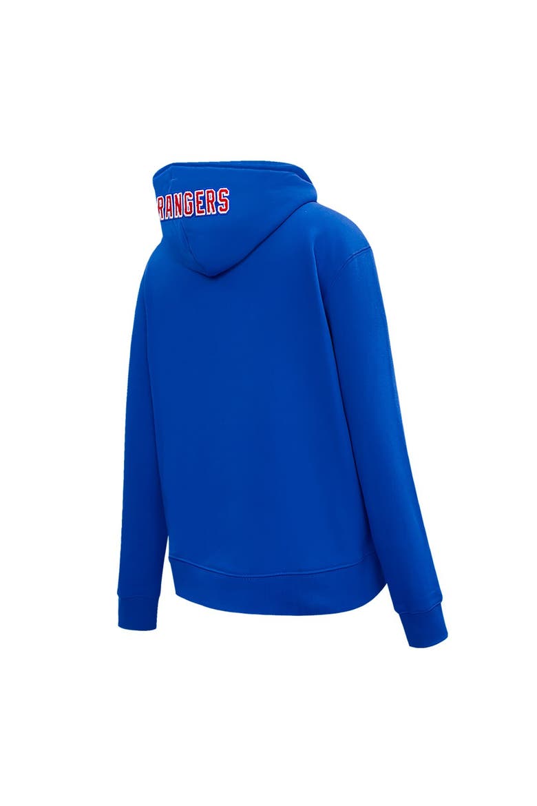 Women's Pro Standard Blue New York Rangers Classic Chenille Pullover Hoodie, Alternate, color, Blue