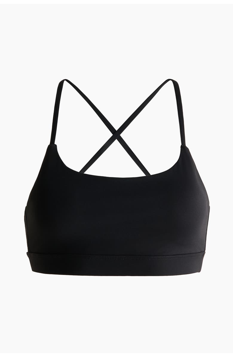 H&M Sculptmove sports bra, Alternate, color, Black