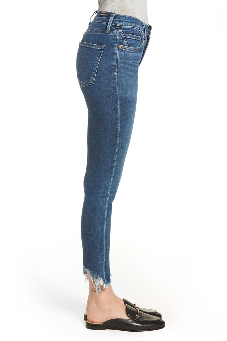Rocket High Waist Crop Skinny Jeans, Alternate, color, FREQUENCY