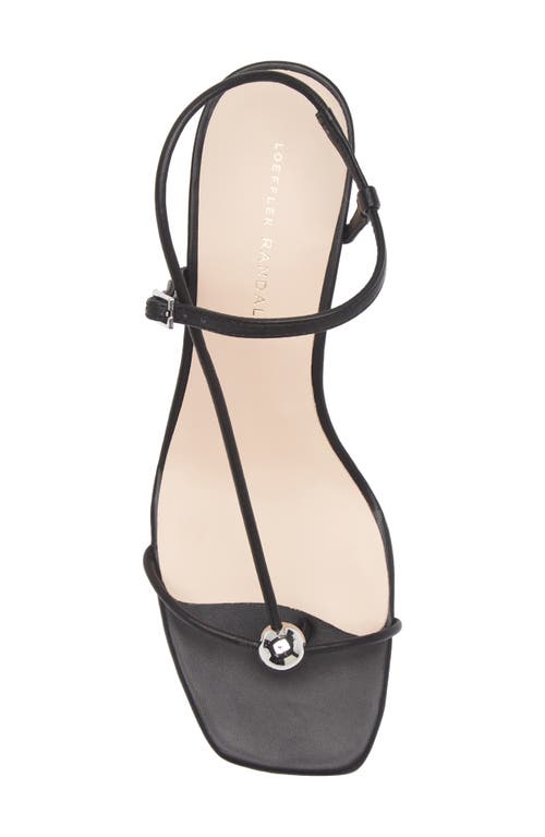 Loeffler Randall Triana Embellished Leather Sandals In Black
