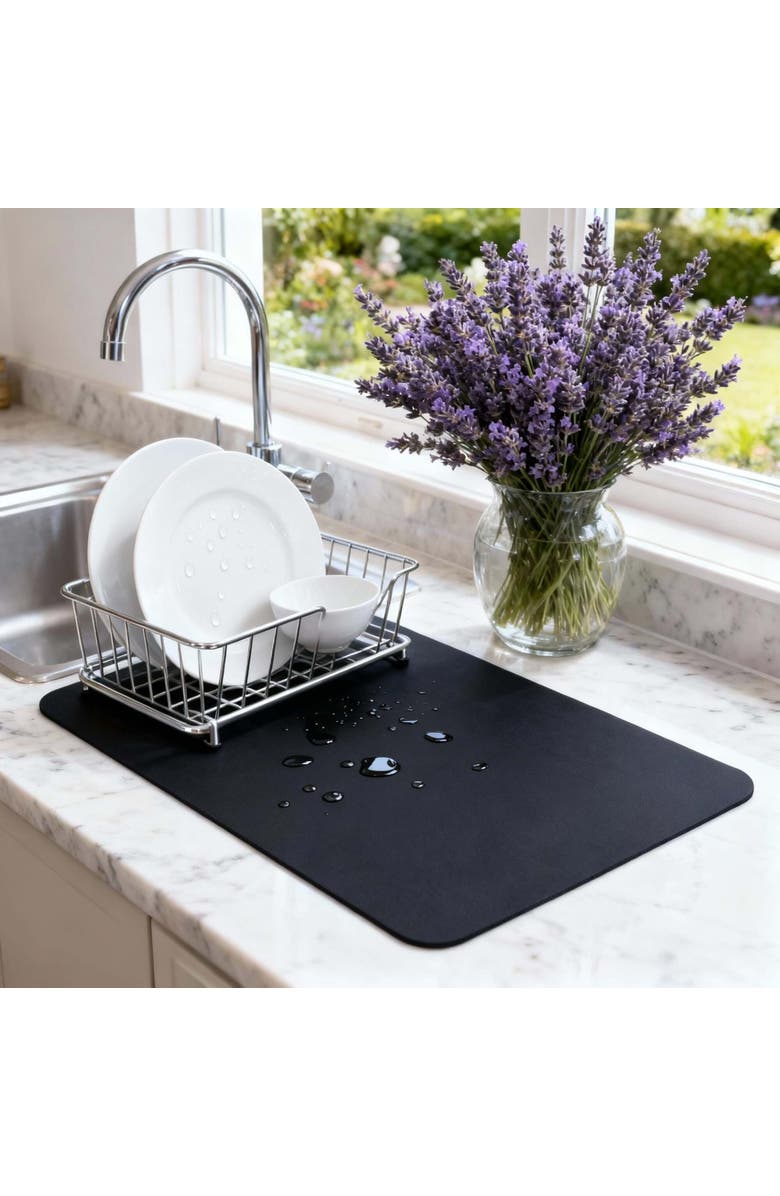 STRABELLA Small Dish Drying Mat, Alternate, color, Multicolored