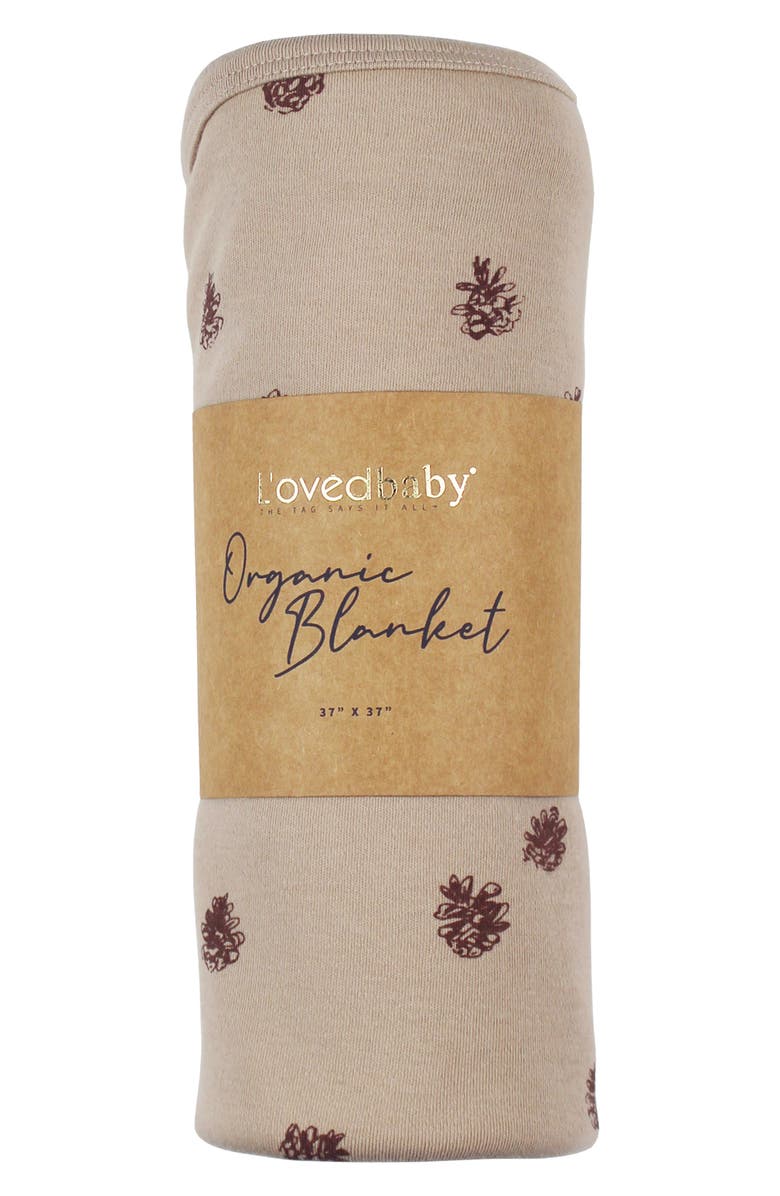 L'ovedbaby Organic Cotton Baby Blanket, Alternate, color, Oatmeal Pinecone