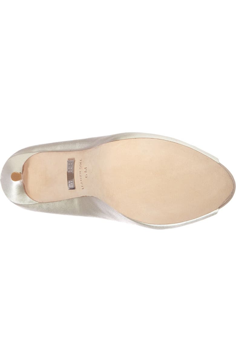 Badgley Mischka Collection Badgley Mischka 'Jeannie' Crystal Trim Open Toe Pump, Alternate, color,