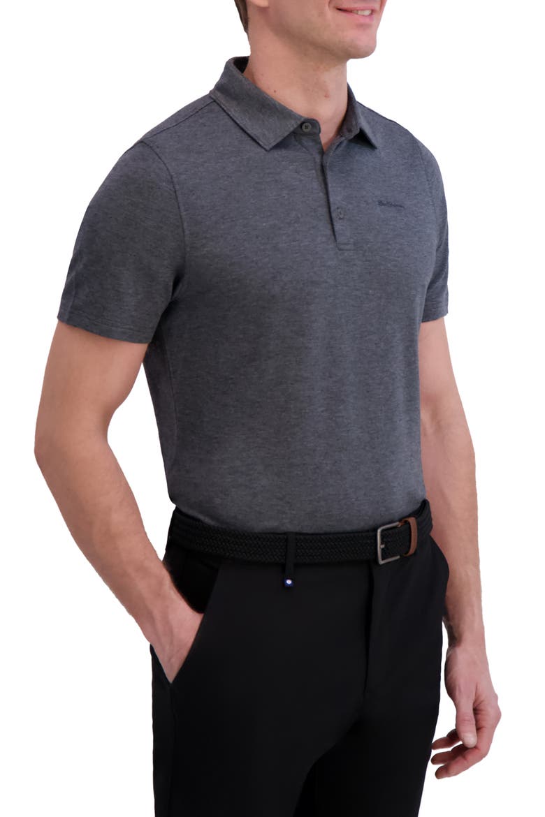 Terry Tech Jersey Golf Polo, Alternate, color, CHARCOAL