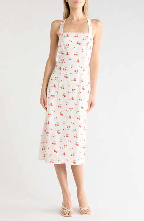 WEST K Scallop Trim Midi Dress