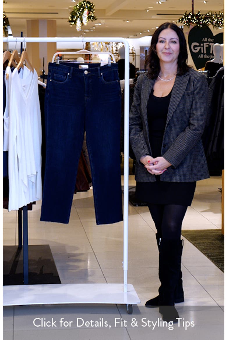Reese Fab Ab Raw Hem Ankle Slim Straight Leg Jeans video
